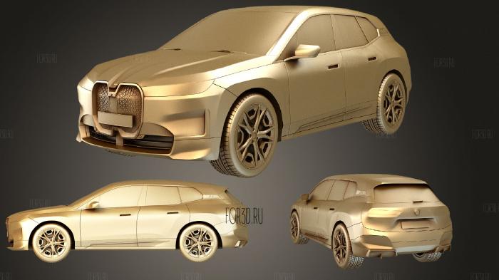 BMW IX 3D stl model for CNC